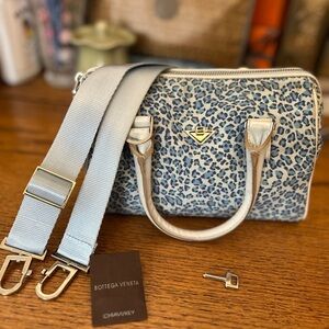 Vintage Bottega Veneta Blue Mini cloth Bag